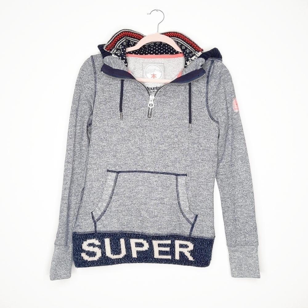 Superdry Great Half Zip Sherpa Hoodie S